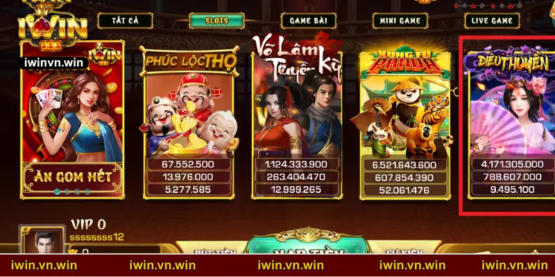 Giới thiệu về game nổ hũ Điêu Thuyền IWIN